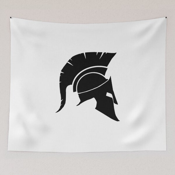 Item preview, Hoplite Helmet silhouette designed and sold by ScapegoatPrints.