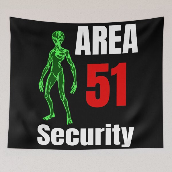 Item preview, Area 51 Security Alien Graphic Gift Design designed and sold by Midlife50.