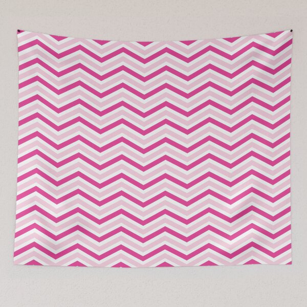 Aperçu de l'œuvre Rayure Chevron Rose créée et vendue par peacockcards.