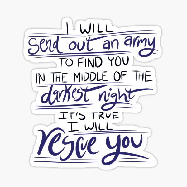 Item preview, I Will Rescue You - Lauren Daigle designed and sold by danielleartsy.