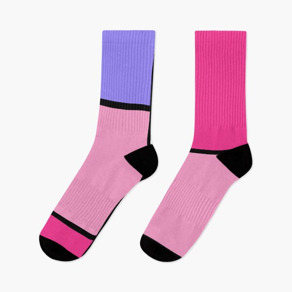 Item preview, COLORBLOCK Pink and Purple designed and sold by SOCKSbySBD.