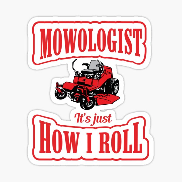 Lawn Mower Stickers Redbubble