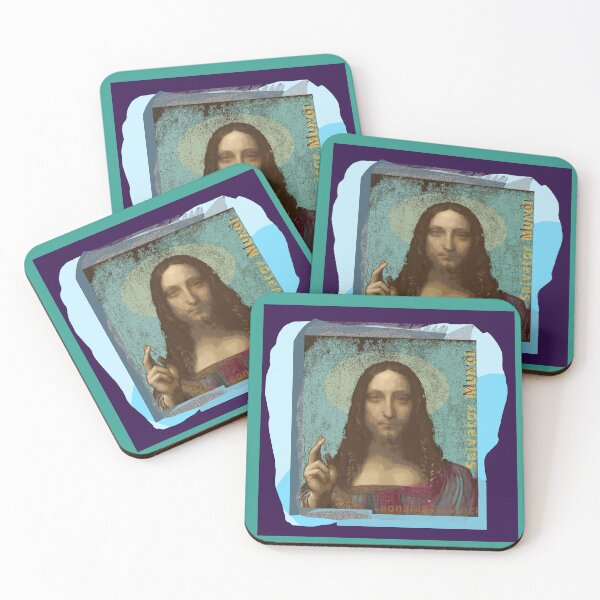 Item preview, Leonardo Da Vinci's Salvator Mundi (Pop Art by ACCI) Portrait designed and sold by VanyssaGraphics.