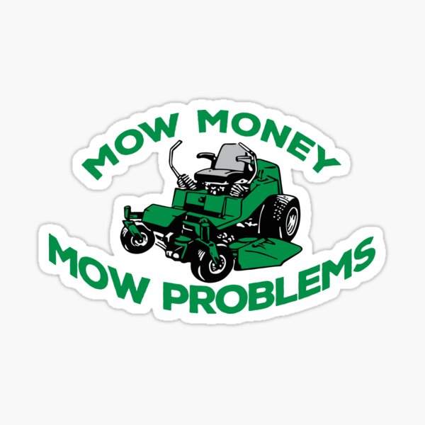 Lawn Mower Stickers Redbubble