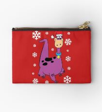 Dino from The Flintstones in Christmas mood Zipper Pouch