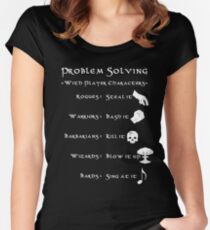 Problem Solving with Player Characters Women's Fitted Scoop T-Shirt