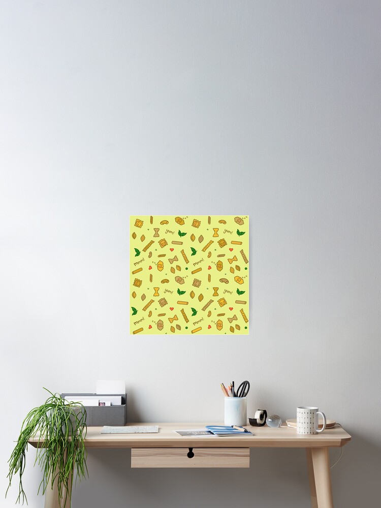 Thumbnail 2 of 3, Poster, Pasta Green! designed and sold by RiskyPixels.