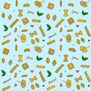Artwork thumbnail, Pasta Blue! by RiskyPixels