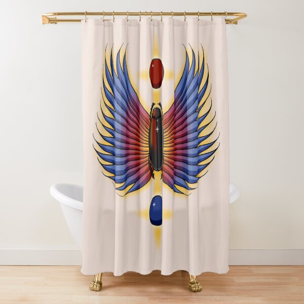 The Greatest Scarab Shower Curtain