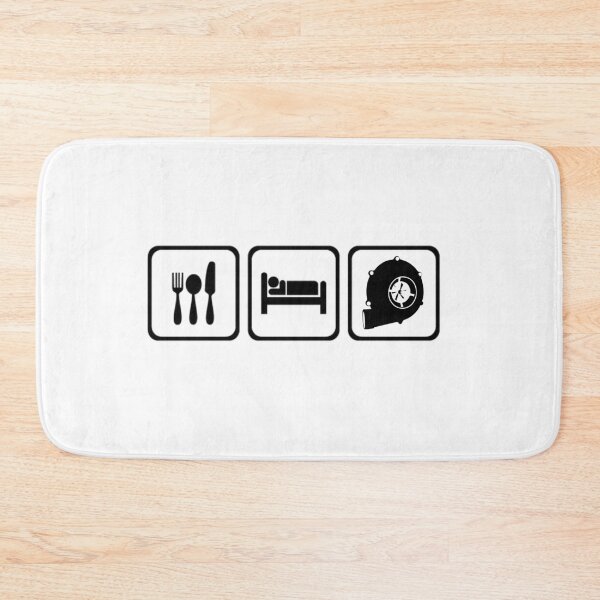 Item preview, Eat Sleep Turbo Repeat Poster – Boosted JDM Racing Art designed and sold by Road To Track.