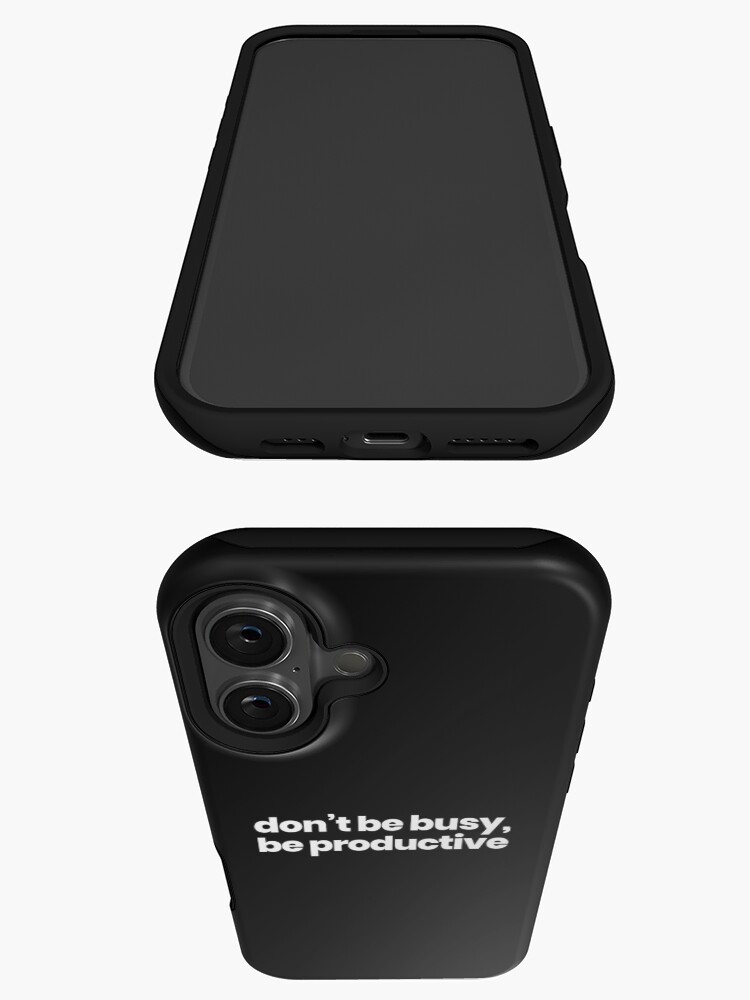 Thumbnail 3 of 4, iPhone Case, " Don't Be Busy, Be Productive" quote designed and sold by raluca20.