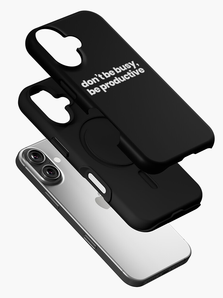 Thumbnail 2 of 4, iPhone Case, " Don't Be Busy, Be Productive" quote designed and sold by raluca20.