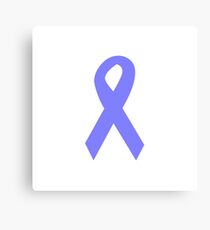 Light Blue Ribbon Canvas Print