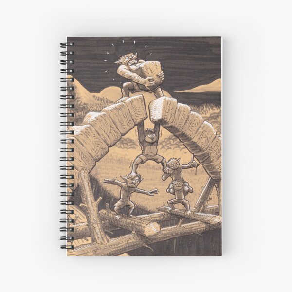 orks building a bridge Spiral Notebook