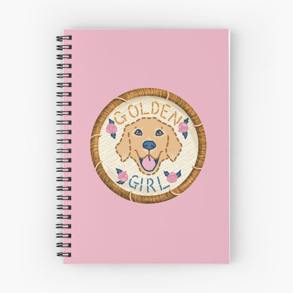 Item preview, Golden Girl Golden Retriever Embroidery Style Patch designed and sold by Jesse Knight.
