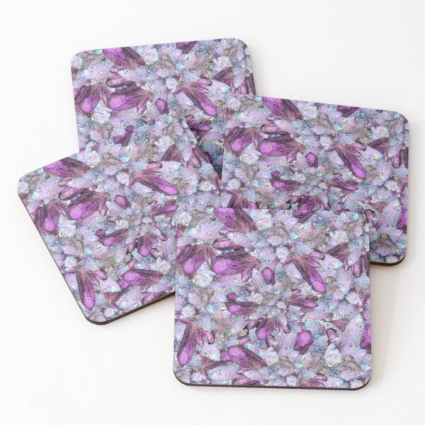 Item preview, PURPLE AMETHYST CRYSTALS  & DRUSY QUARTZ CRYSTALS  designed and sold by sharlesart.