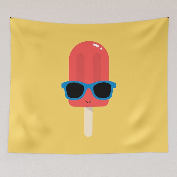 Item preview, Red Ice Pop Wearing Blue Sunglasses designed and sold by Design Minds Boutique.