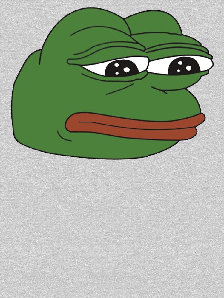  Pepe  the frog  Sad frog  T shirt by pepe  leaker Redbubble
