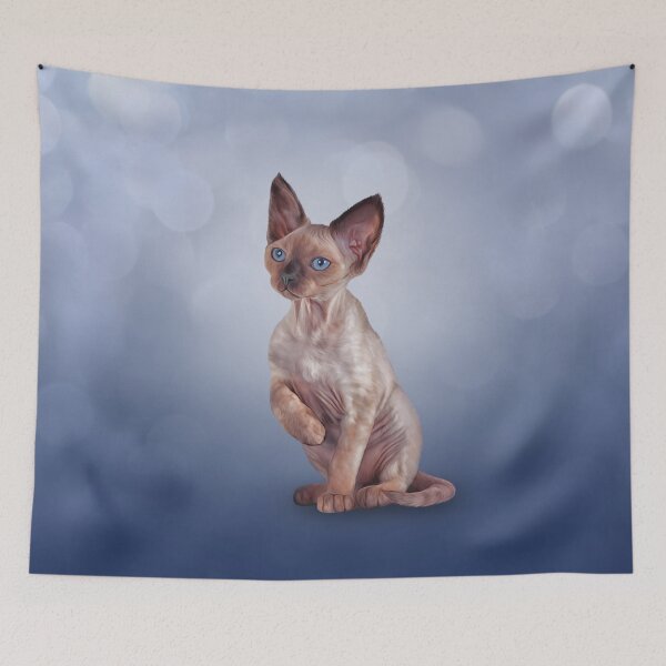Item preview, Drawing cat Cornish Rex designed and sold by bonidog.