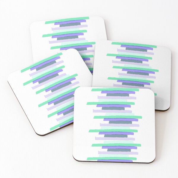 Item preview, Blue Ocean waves abstract stripes designed and sold by Carolina Salazar.
