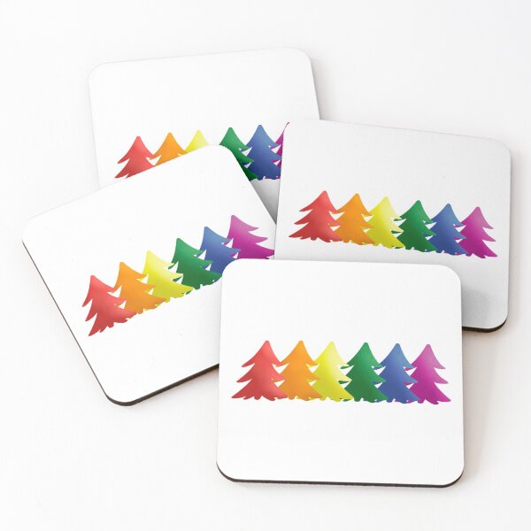 Item preview, Pride Christmas, Rainbow Pride, Rainbow Christmas Trees,  designed and sold by MoCatDesigns.