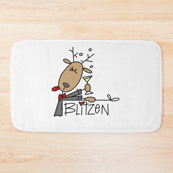 Item preview, Blitzen Reindeer Christmas Holiday designed and sold by peacockcards.