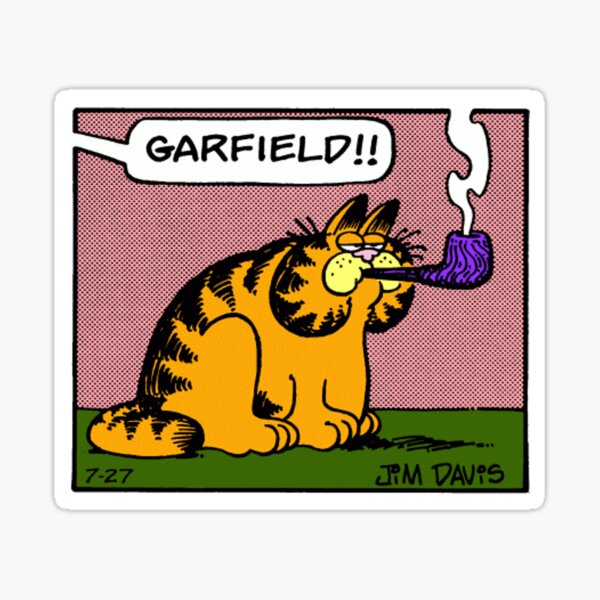 Garfield Stickers Redbubble - garfield roblox decal