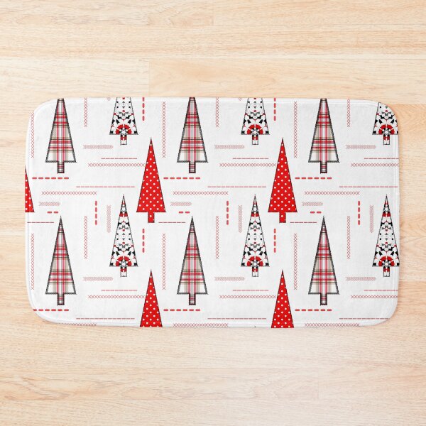 Item preview, Seamless christmas applique patchwork pattern designed and sold by fuzzyfox.