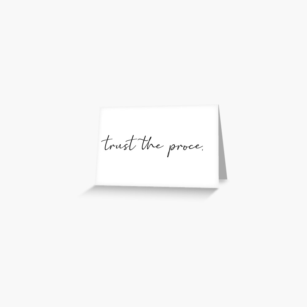 trust the process Sticker for Sale by taryncarey225