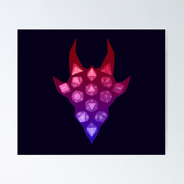 Item preview, Dice Dragon 2020 Sunset gradient designed and sold by DinobotTees.
