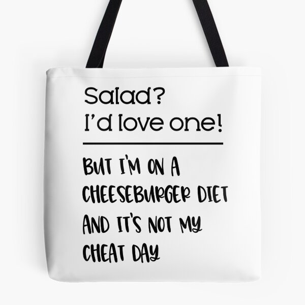 Item preview, Funny Diet Joke Foodie Humor Saying Love Burger Cheat Day Raglan Baseball Tee designed and sold by CreatedByHeidi.