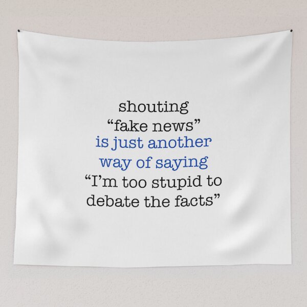 Item preview, Fake News Too Stupid Debate Facts Trump Impeachment Saying  designed and sold by CreatedByHeidi.