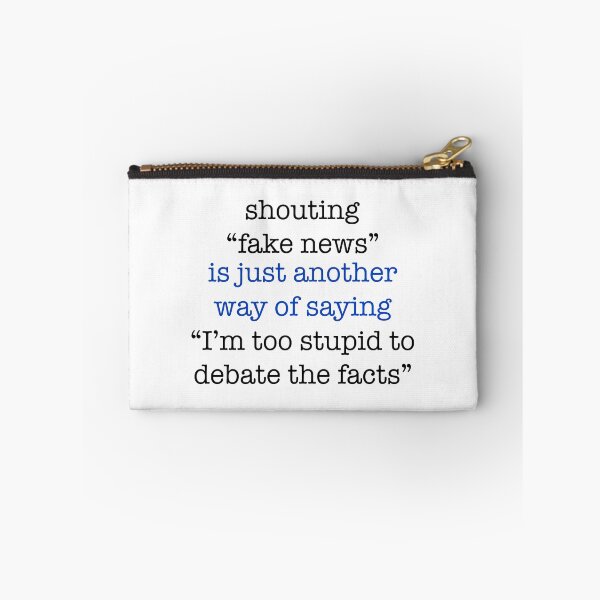 Item preview, Fake News Too Stupid Debate Facts Trump Impeachment Saying  designed and sold by CreatedByHeidi.