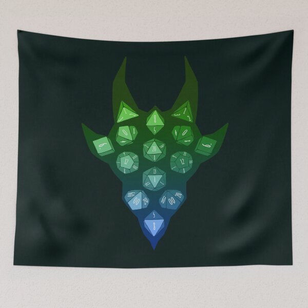 Item preview, Dice Dragon 2020 Sea gradient designed and sold by DinobotTees.