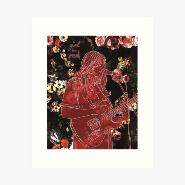 Girl in Red Art Print