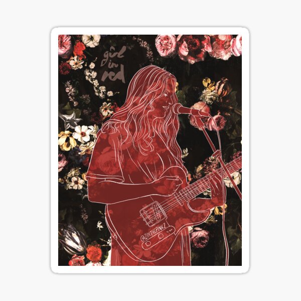 Girl in Red Sticker