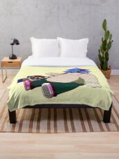 Christmas Blueberry Throw Blanket