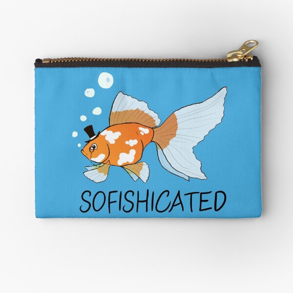 What a Sophisticated Fish! Zipper Pouch