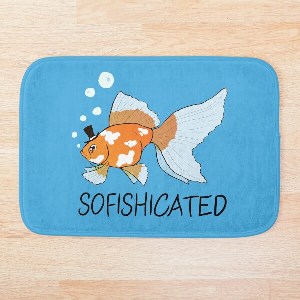 What a Sophisticated Fish! Bath Mat