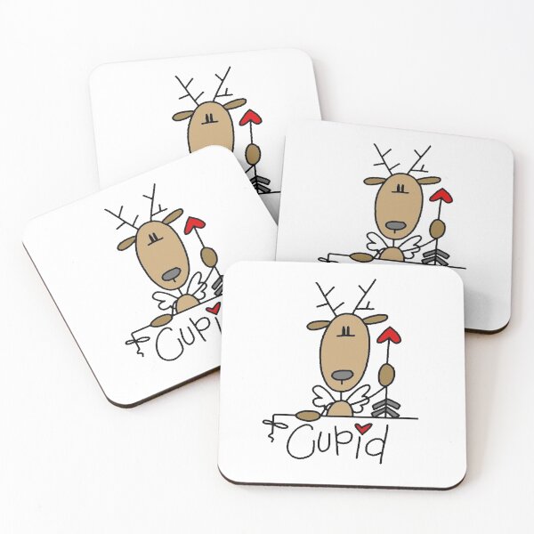 Item preview, Cupid Reindeer Christmas Holiday designed and sold by peacockcards.