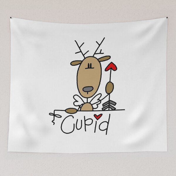 Item preview, Cupid Reindeer Christmas Holiday designed and sold by peacockcards.