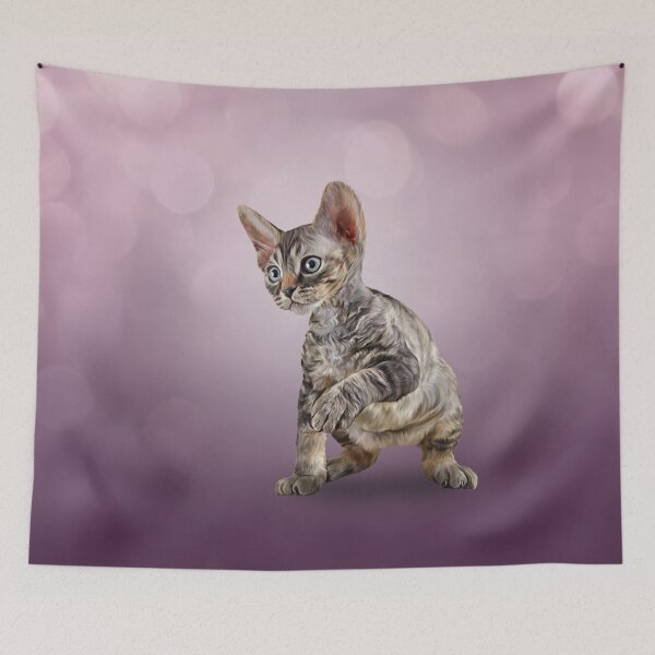 Item preview, Drawing cat Cornish Rex designed and sold by bonidog.