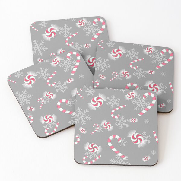 Item preview, Red Candy Cane & Peppermint Twist Pattern designed and sold by drxgonfly.