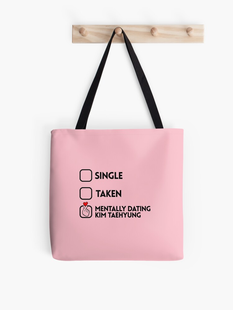 Mentally Dating Taehyung Tote Bag Taehyung Bag Bts Fan Gift 