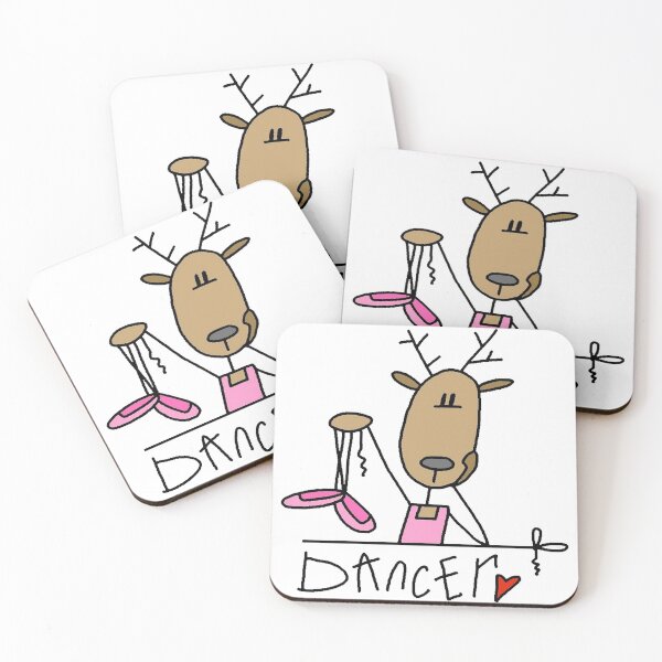 Item preview, Dancer Reindeer Funny Christmas Holiday designed and sold by peacockcards.