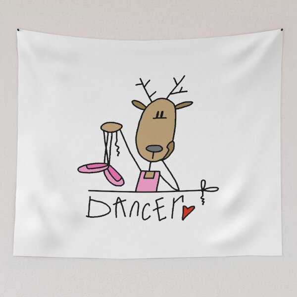 Item preview, Dancer Reindeer Funny Christmas Holiday designed and sold by peacockcards.