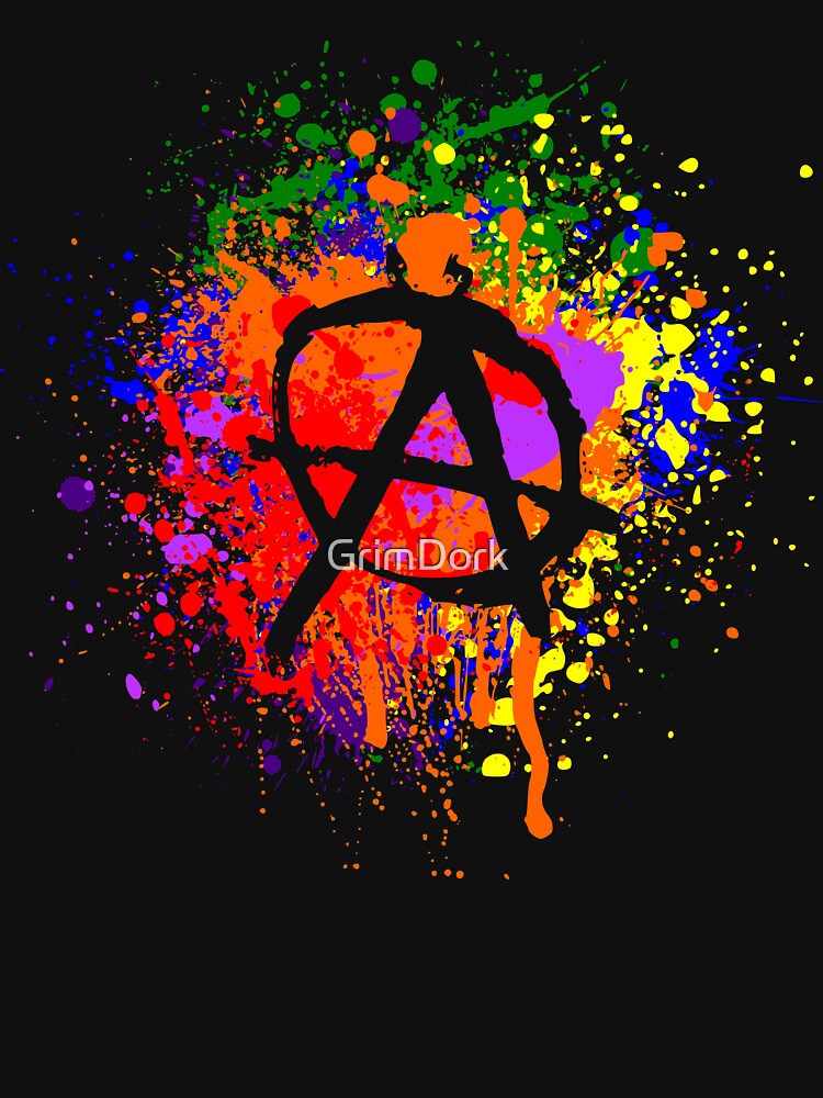 Anarchy Paint Splatter by GrimDork