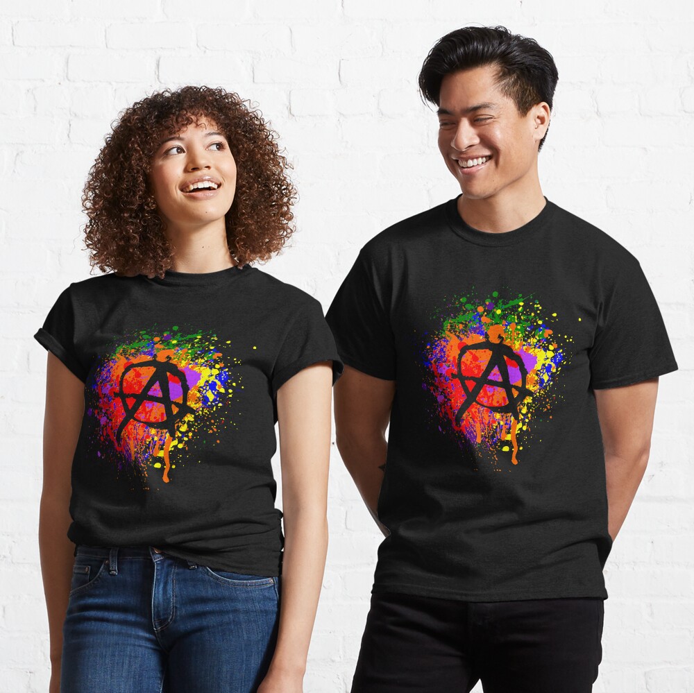 Anarchy Paint Splatter Classic T-Shirt