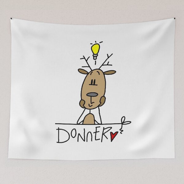 Item preview, Christmas Holiday Donner Reindeer designed and sold by peacockcards.