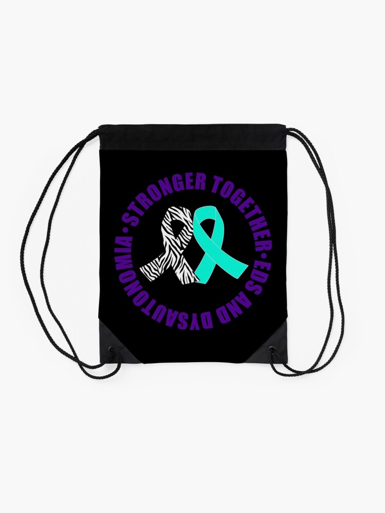 Alternate view of EDS and Dysautonomia Drawstring Bag